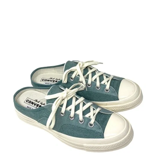 Converse Chuck 70 Mule Slip Shoes Canvas Green Men’s Size Sneakers A00540C - Picture 4 of 9